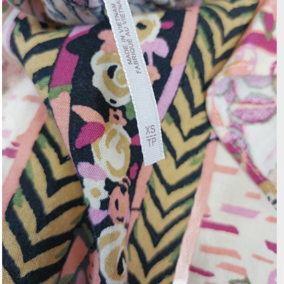 Free People Summer In Tulum Linen Blend Tunic Dress Size XS - Picture 8 of 9